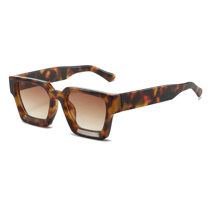 Ins Popular Women Square Sunglasses Retro Men Tinted Shades UV400